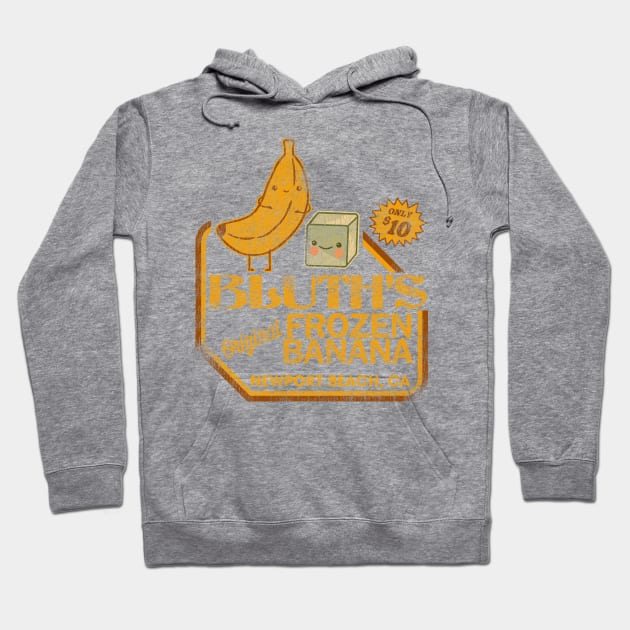 Retro Distressed Bluth's Banana Stand Hoodie by darklordpug